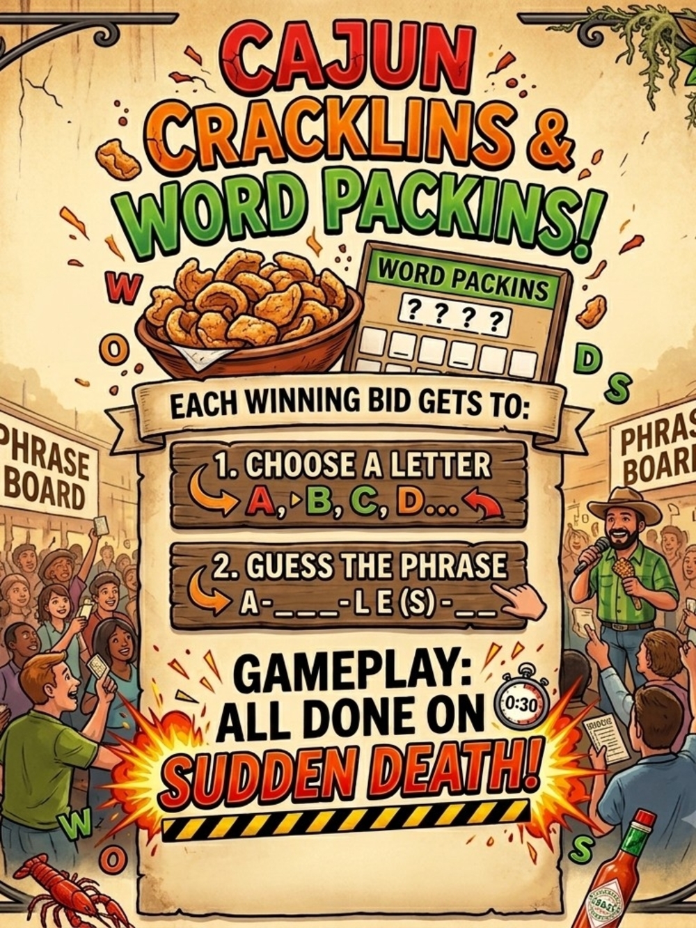 CAJUN STYLE WORD GAME! Lets Have Some FUN ON LIVE SHOW